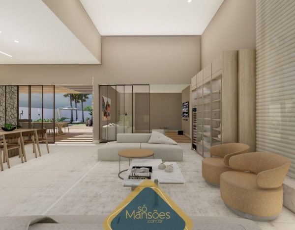 Casa linear de 337m² à venda em Alphaville -Lagoa dos Ingleses