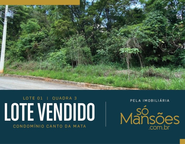 Lote de 1.021m2 com excelente localização no Canto da Mata.