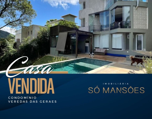 Casa de 274m² com linda vista à venda no Veredas das Geraes.