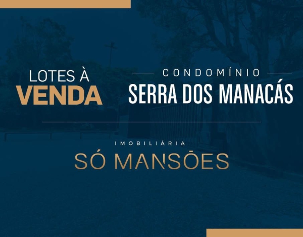 Excelente lote plano de 1.000m² a venda no condomínio Serra dos Manacás.