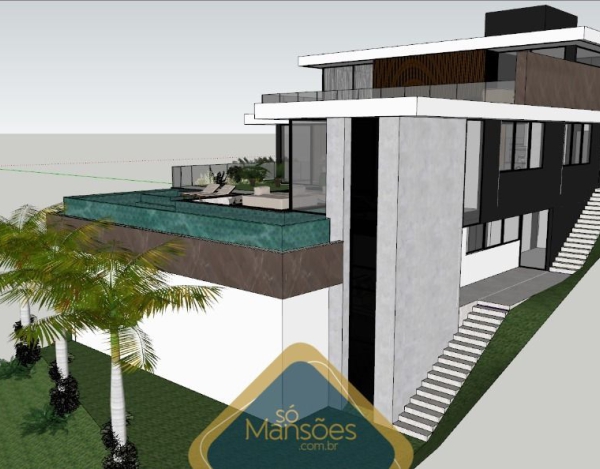 Lote de 841m² com projeto vendido no condomínio Quintas do Sol.