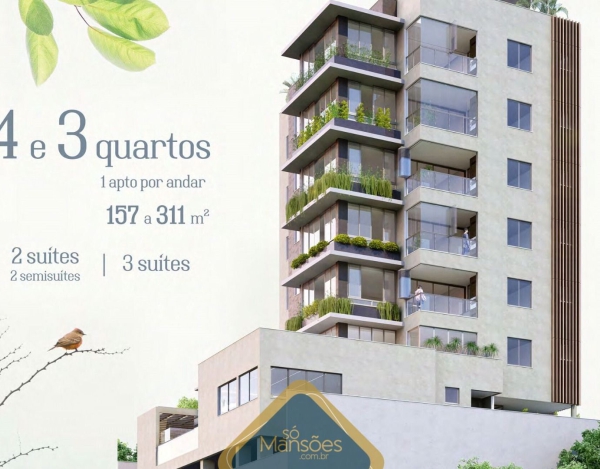 BELÍSSIMO APARTAMENTO GARDEN EM CONSTRUÇÃO NO SANTA LÚCIA